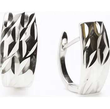 Náušnice Stříbrné náušnice s motivem obdélníku Avelynn