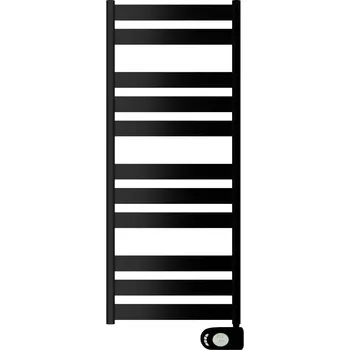 Radiátor Zehnder Radiátor Zehnder Zeta 127,4x50 cm, elektrický, s topnou tyčí Musa Eco 500 W, RAL 9005 černá matná, ZETBE-120-050/MQ ZETBE-120-050/MQ