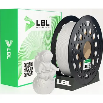 Filament PLA filament LBL Plastik pro 3D tiskárnu 1,75 mm 1 kg White flock