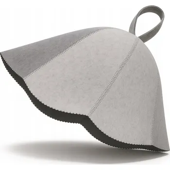Čepice do sauny Sauna-czapka plstěná, šedá, univerzální, 3 mm