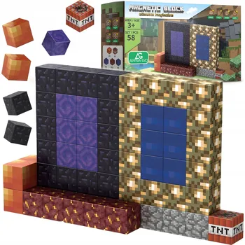 ostatní stavebnice STAVEBNICE STAVEBNÍ KOSTKY KRYCHLE 3D BLOKY SADA