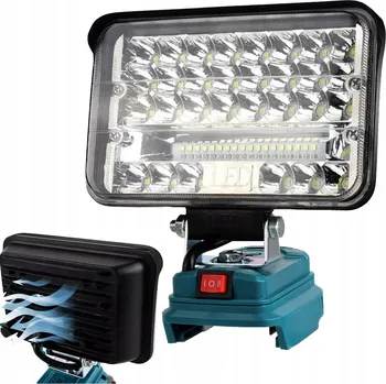 Pracovní světlo VÝKONNÁ LED PRACOVNÍ LAMPA 60W HALOGENOVÁ SVĚTLOMET REFLEKTOR 18V 20V