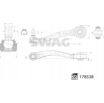 Zavěšení kol SWAG 33 10 4578 Ramena