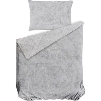 Povlečení Bierbaum povlečení bavlněný satén 3684 Paisley Grey - 200x220 / 2x70x90 cm