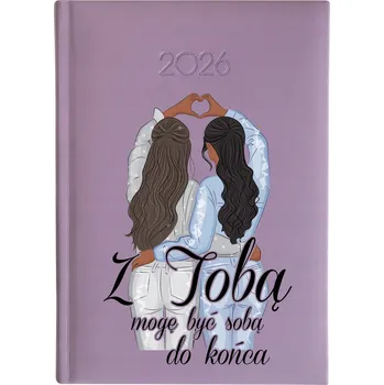 Kalendář Knižní kalendář 2026 A5 FunnyCase fialový