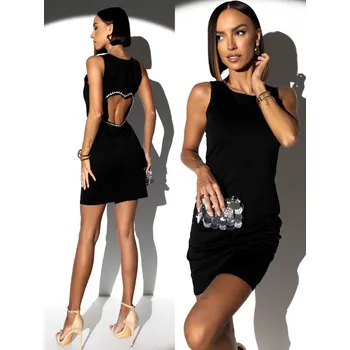 Dámské šaty Černé elegantní šaty HEDMINE Velikost: M/L