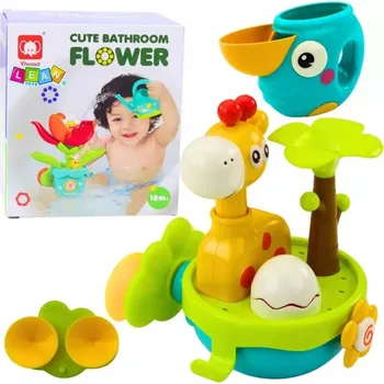 Hračka pro nejmenší Hračka Do Vany Žirafa Barevná 18m+