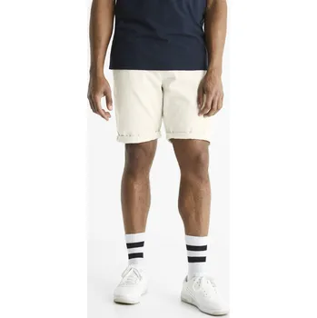 Pánské oblečení Celio Plátěné kraťasy Bojogdenbm - Pánské Celio bílá 1923407