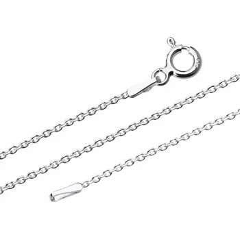 Řetízek Stříbrný Řetízek Ankr Diamantovaný Stříbro 925 Krátký Stříbro 925 1,2 mm 35 cm