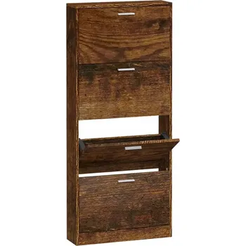 Botník Botník kouřový dub 59 x 17 x 150 cm, 4 zásuvky