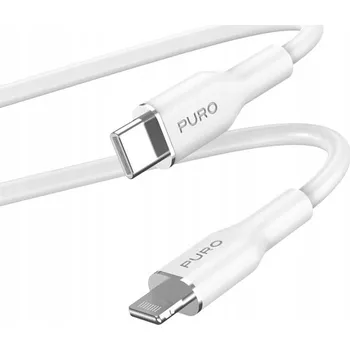 Datový kabel KABEL PURO SOFT - USB-C na LIGHTNING - MFi - 1,5 m