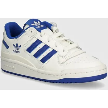 Chlapecká obuv Dětské kožené sneakers boty adidas Originals FORUM LOW CL IH7917 modrá 55X, EUR 36