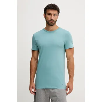 Pánské oblečení Bavlněné lounge tričko Calvin Klein Underwear 3-pack LV00NB4051 tyrkysová 65X, vel. M