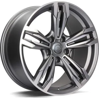 Disk Carbonado Alu Kola Carbonado DYNAMITE 8x17 5x120 ET30 Matt Anthracite Front Polished 72.6