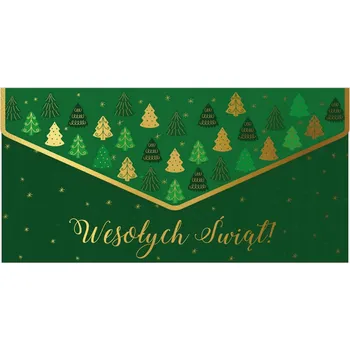 Obraz ELEGANTNÍ OBÁLKA PŘÁNÍ K VÁNOCŮM NA PENÍZE NEBO POUKAZ