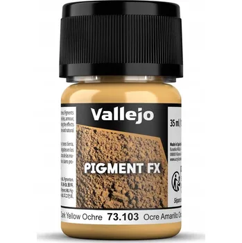 Modelářská barva Pigment Vallejo Tmavě žlutá okrová 35ml 73.103