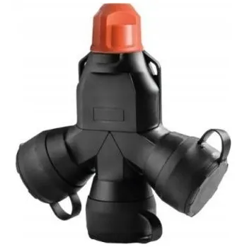 Elektrická zásuvka Elektrická Zásuvka rozbočka FAMATEL černá