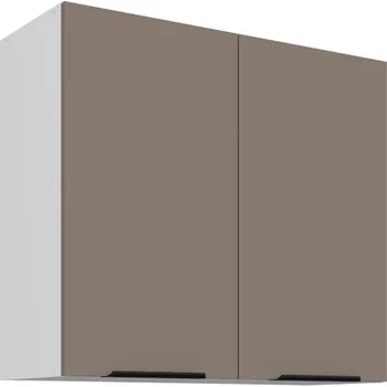 Kuchyňská skříňka 80 G-72 2F, Horní kuchyňská skříňka Aria sandgrau /bílá