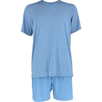 Pánské pyžamo Pleas Pánské pyžamo krátké modrá L (184130-800-052)