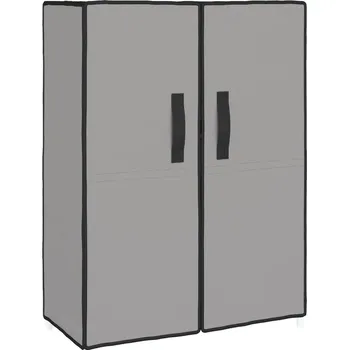 Botník Botník šedá z netkané textilie a oceli, 60 x 28 x 90 cm, 5 polic