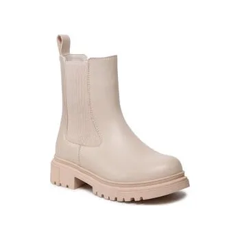 Dámské kozačky Nelli Blu Kozačky CS5819-03 Béžová 32