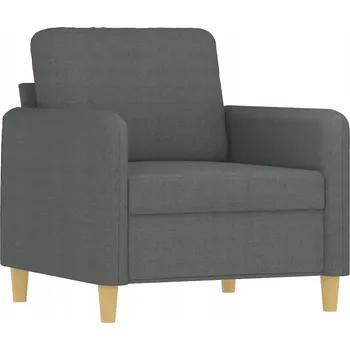 Křeslo Křeslo tmavě šedé 78 x 77 x 80 cm z látky a kovu