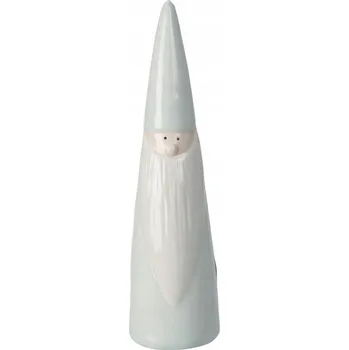 Vánoční dekorace VÁNOČNÍ DEKORATIVNÍ KERAMICKÁ FIGURKA SKŘÍTEK 20 cm BÍLÝ