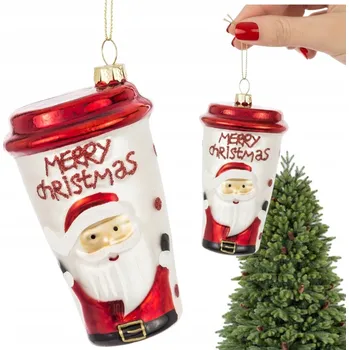 Vánoční dekorace SKLENĚNÁ VÁNOČNÍ KOULE NA VÁNOČNÍ STROMEČEK, DÁREK , PALAČINKY