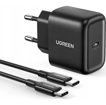 Ugreen síťová nabíječka USB Typ C 25W Power Delivery + kabel USB Typ C 2m
