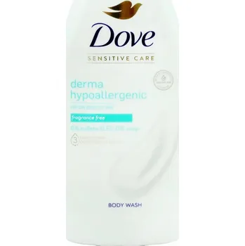 Koupelová kosmetika DOVE sprchový gel hypoalergenní, bez parfemace, 0% SLES 450 ml