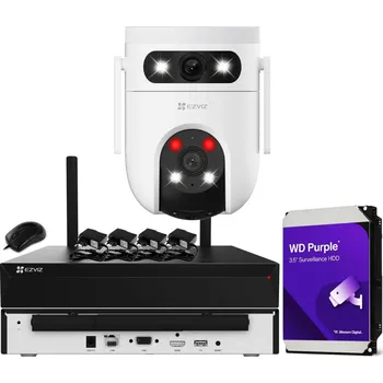 IP kamera WiFi Monitorovací Set EZVIZ 2 Kamery 10Mpx (5MP+5MP) Otáčení 360° NVR 8CH