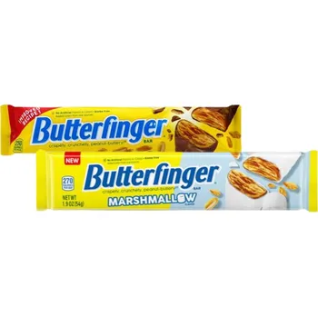 Bonbon Butterfinger s přích. arašídového másla + Butterfinger s příchutí marshmallow