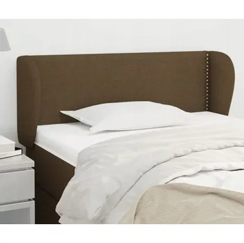 VidaXL Čelo postele s ušima, tmavě hnědé,