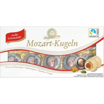 Bonboniéra Henry Lambertz Mozart Kugeln Weiße Schokolade 200g