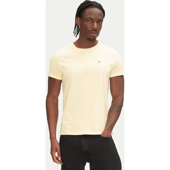 Pánské tričko Tommy Jeans pánské žluté tričko 20003089-2186078