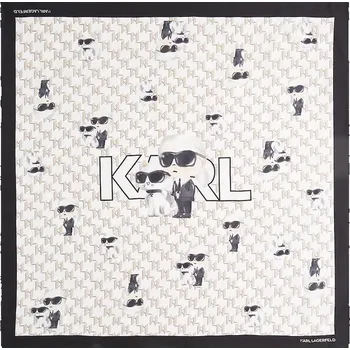 Šátek Karl Lagerfeld Ikon A3W33066 bílý