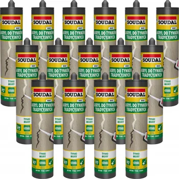 Tmel Akryl pro tradiční omítky SOUDAL 280ml bílý tmel 15 ks