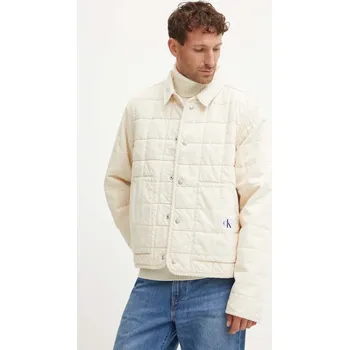 Pánská větrovka Bavlněná bunda Calvin Klein Jeans J30J325753 béžová 01X, vel. S