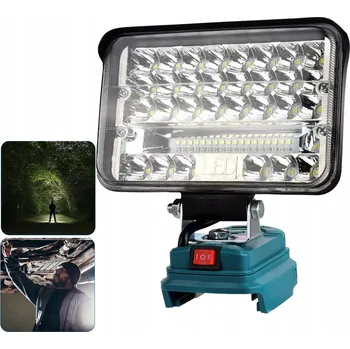 Stojací lampa AUTO LED 60W REFLEKTOR PRACOVNÍ LAMPA 18V Akumulátorová lampa USB