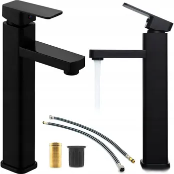 Vodovodní baterie Stojánková umyvadlová baterie Maibang CUBIC černá