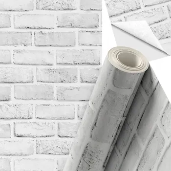 Tapeta Tapeta samolepicí na zeď v roli s lepidlem, dýha 10 m x 45 cm, CIHLA
