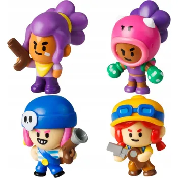 Figurka BRAWL STARS SADA 4 FIGUREK DOBRODRUZI: ROSA, JESSIE, PENNY, SHELLY