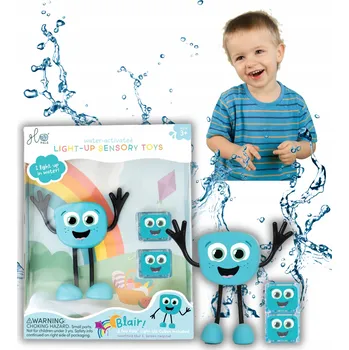 Glo Pals Blair LED Panáček do koupele , která svítí ve vodě + 2 kostky