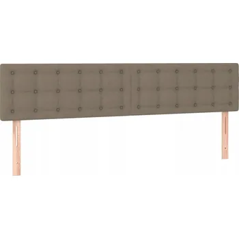 Čelo postele světle šedé 180 x 5 x 78/88 cm s nastavitelnou výškou