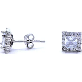 Náušnice Stříbrné náušnice pecky Higness - Stříbrná