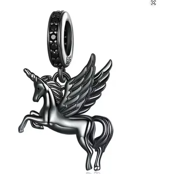 Přívěsek Prosperk Korálek na náramek black unicorn S2520