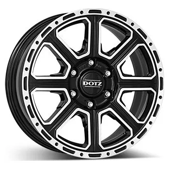 Alu kolo DOTZ Alu Kola Dotz Kalahari 8x17 6x139.7 ET30 Black Polished 93.1