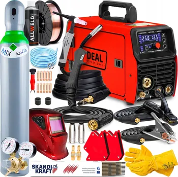 Svářečka INVERTOROVÁ SVÁŘEČKA IDEAL MIG 203 LED SYNERGIE MMA TIG 200A 3V1