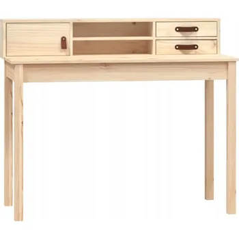 Psací stůl z masivního borovicového dřeva, 110 x 50 x 93 cm, přírodní barva