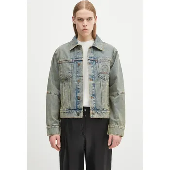 Džínová bunda Marine Serre Moon Laser Denim Trucker, 48, modrá, 50X